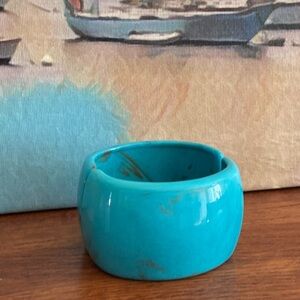 Vintage 90s Swirl Lucite Clamper Bangle Bracelet